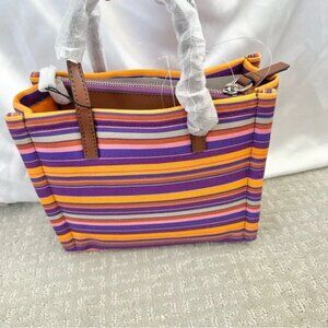 NWOT Marc Jacobs Grind Stripe Canvas Bag